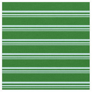Turkos och Mörk grönt stripe Mönster Tyg