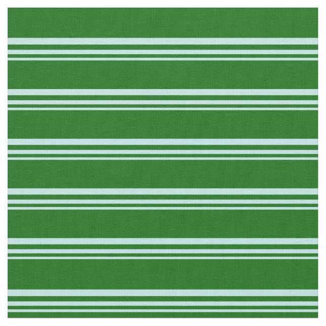 Turkos och Mörk grönt stripe Mönster Tyg (Närbild)