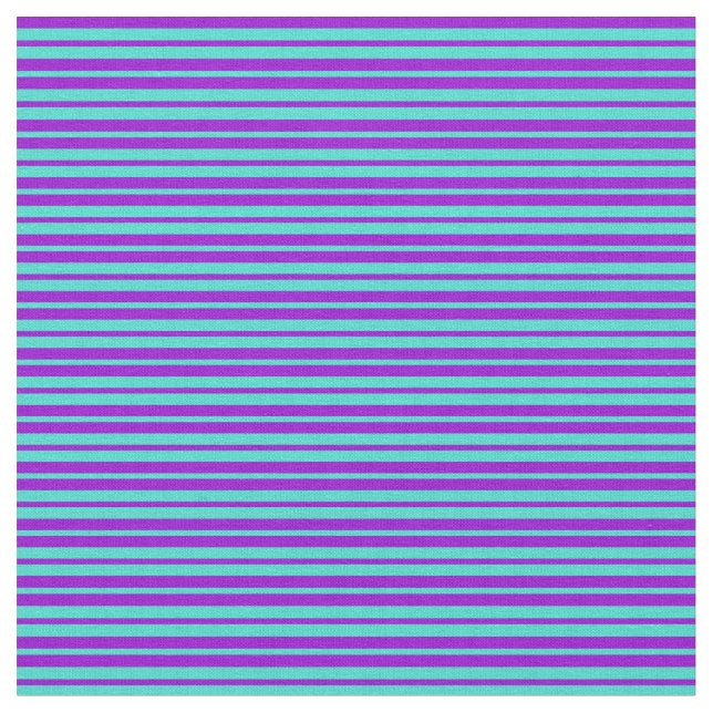 Turkos och Mörk Violet LUNT Mönster Tyg (Närbild)