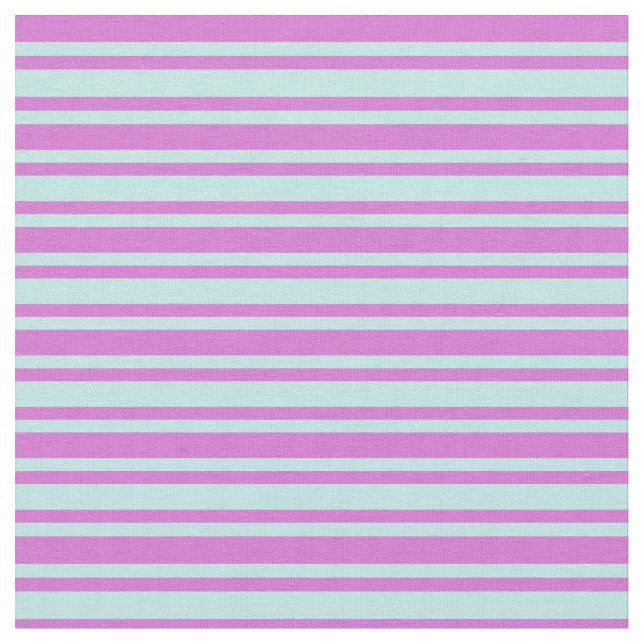 Turkos och orkidéFärgad, lind/stripe Mönster Tyg (Närbild)