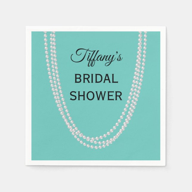 Turkos och Pearls Möhippa Napkins Pappersservett (Framsidan)