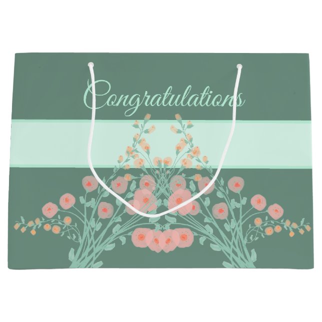 Turkos och Rosa Blommigt (Framsidan)