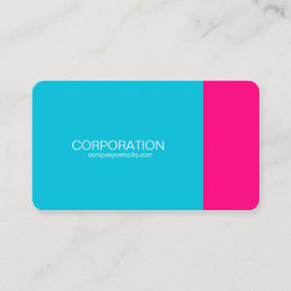 Turkos och rosa flott visitkort