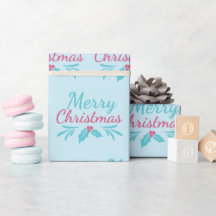 Turkos och Rosa God jul Festive Seamless