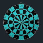 Turkos och svart darttavla<br><div class="desc">Turkos och svartpilen stiger ombord</div>