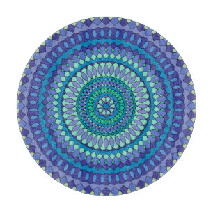 Turkos och tealblå mandala