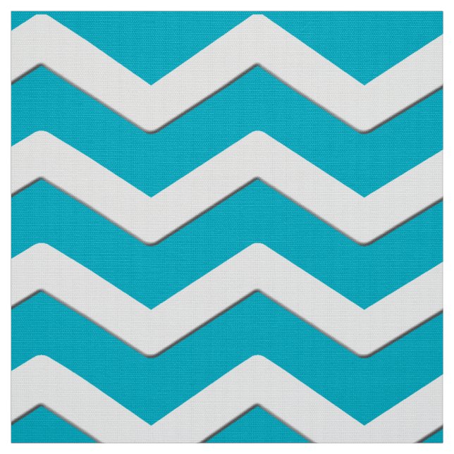 Turkos och White Chevron Fabric eller DIUR FÄRG Tyg (Provkarta)