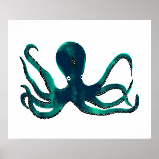 Turkos Octopus Poster