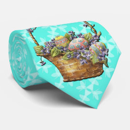 Turkos påsk Basket Kontrollerad Stil designtid Slips