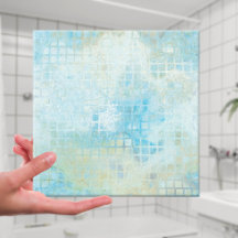 Turkos Pastel Geometric Bathroom Tile