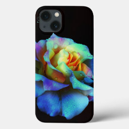 Turkos Pastel Rainbow Ro Galaxy Not 4 fodral