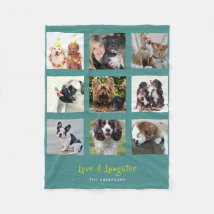 Turkos PHOTO Blanket Collage Instagram Montage Fleecefilt