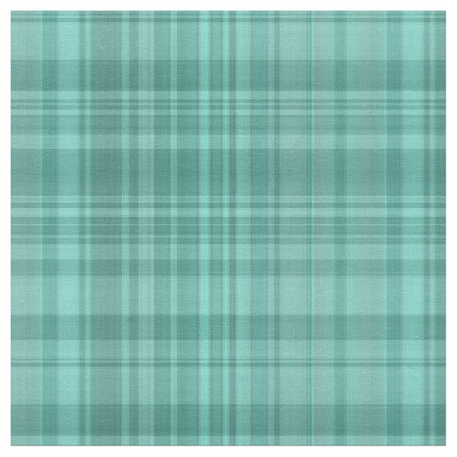 Turkos Plaid Fabric Mönster Tyg (Närbild)