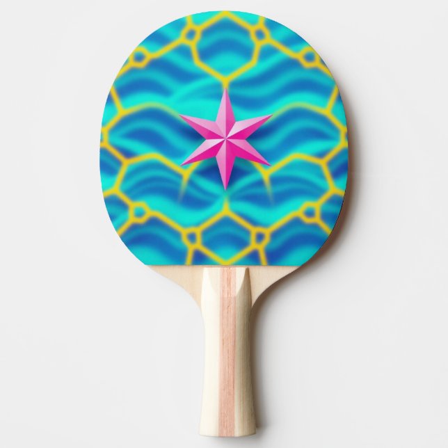 Turkos Pong-oas Pingisracket (Framsidan)