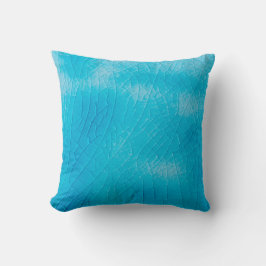 Turkos porslinsaft med sprickglas kudde