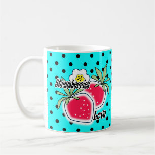 Turkos prickig bakgrund kaffemugg