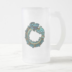 Turkos Quetzalcoatl Frostat Ölglas