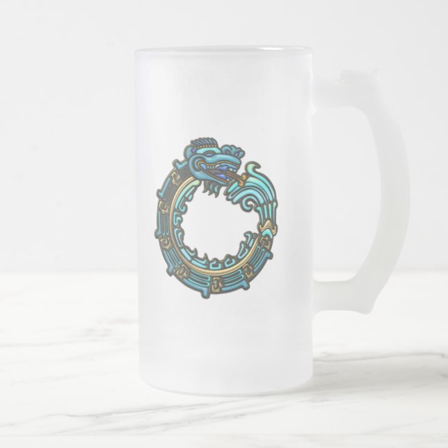 Turkos Quetzalcoatl Frostat Ölglas (Höger)