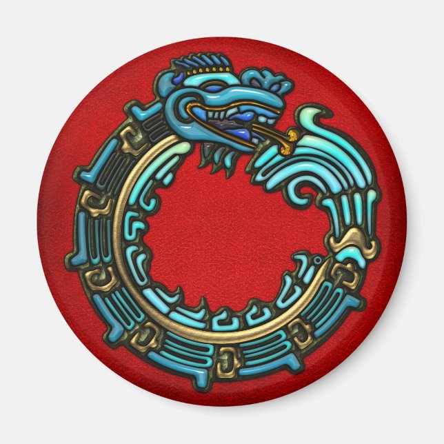 Turkos Quetzalcoatl Magnet (Framsidan)