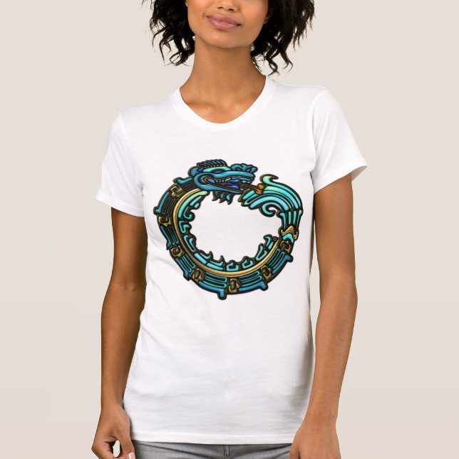 Turkos Quetzalcoatl T-shirt (Framsida)