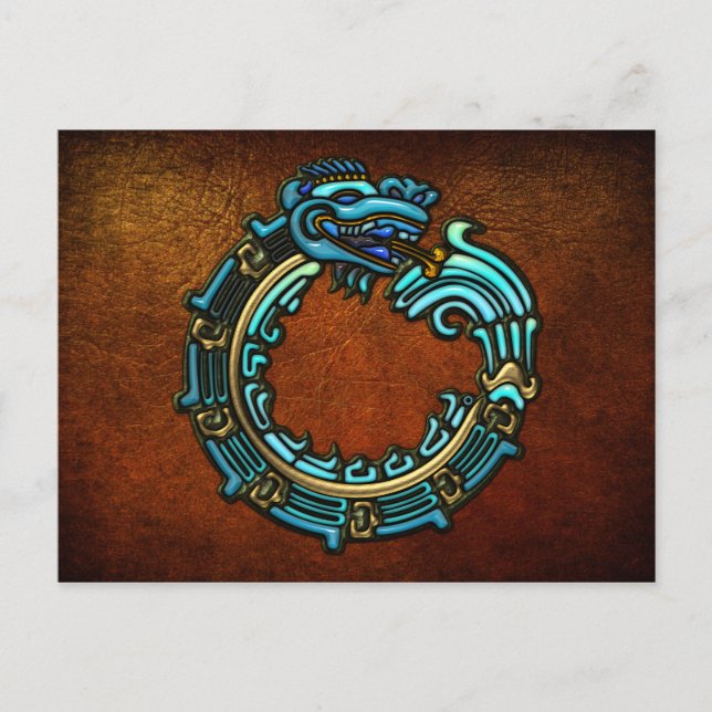 Turkos Quetzalcoatl Vykort (Framsida)
