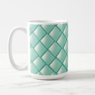 Turkos Quiltad Diamantmönster Kaffemugg