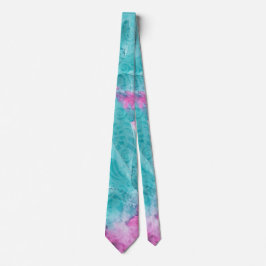 Turkos Rosa Abstrakt Hawaiiansk Slips