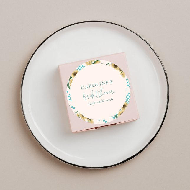 Turkos Runt Klistermärke (Skapare uppladdad)