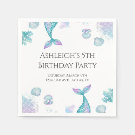 Turkos-Sjöjungfru, Födelsedagsfest Pappersservett