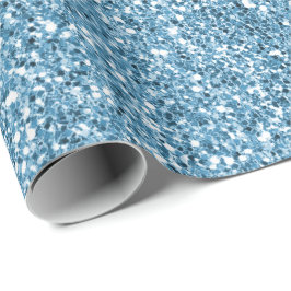 Turkos Sjöjungfru Glitter Presentpapper