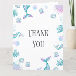 Turkos Sjövittsel Tematisk Födelsedagsfest Tack Kort