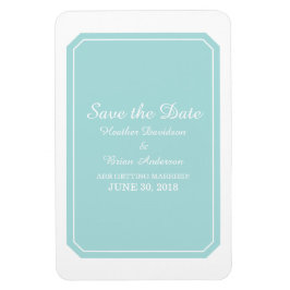 Turkos Spara bara Eleganten Spara datum Magnet