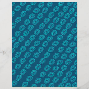 Turkos Spiral Bakgrund Scrapbookpapper