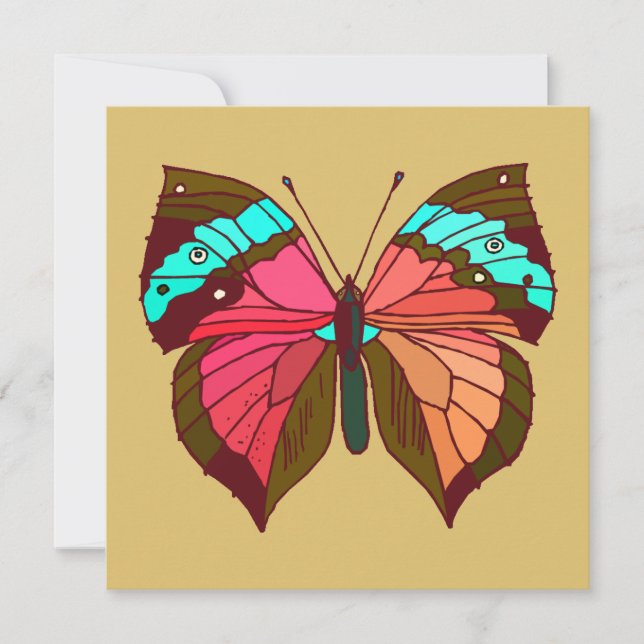 Turkos Stripe Butterfly (Framsida)