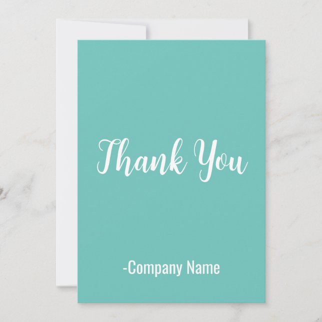 Turkos Tack Julkort (Framsida)