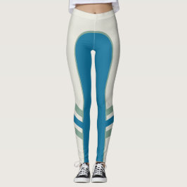 Turkos tämjd sidomusikbanddamasker leggings