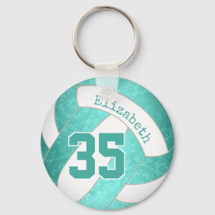 turkos teal personlig gigly volleyball nyckelring