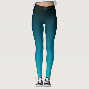 Turkos till Black Ombre Leggings