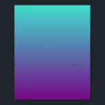 Turkos till Lila Sjöjungfru Ombre Poster<br><div class="desc">Lägg till ett motiveringsuttryck för att skapa din egen unika sjöjungfru-gradient poster för förskolan. Enkel turkos och lila övertoningsbakgrund. Du kan också lägga till ett enda brev-monogram för att skapa en enkel design. Den här kombinationsbakgrunden kan överföras till andra medelstora storleka gåvor.</div>