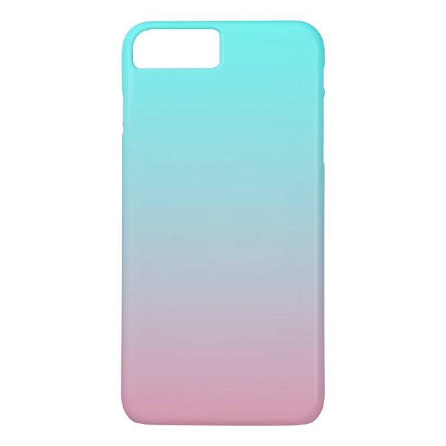 Turkos till Rosa Enkel Gradient Blandad Bakgrund Case-Mate iPhone Skal (Baksida)