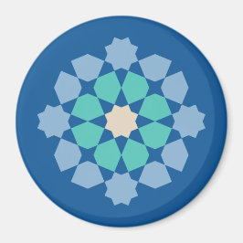 Turkos Tranquility Medaljong Magnet