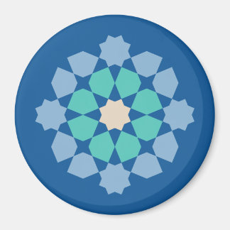 Turkos Tranquility Medaljong Magnet