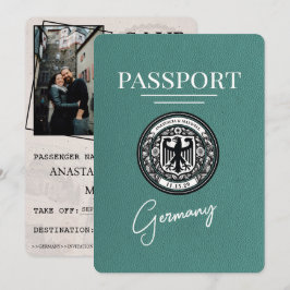 Turkos Tyskland pass Spara datum för pass Datumet