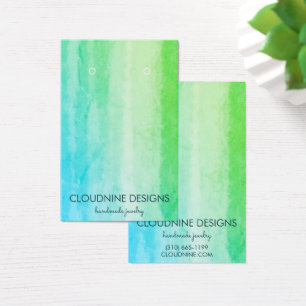 Turkos Uppläsning av Visning för nekklace-juvelyr Visitkort