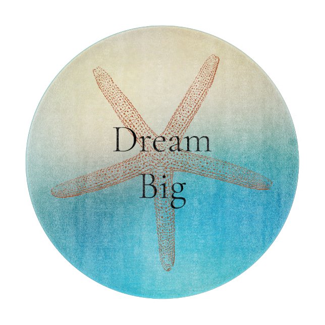 Turkos Vit Aqua Blå Sjöstjärna Strand (Framsidan)