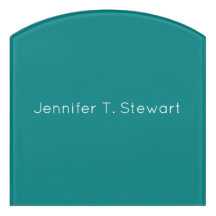 Turkos & Vit Elegant Enkel Professionalitet