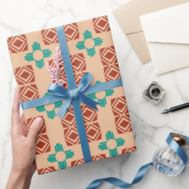 Turkos Zia Tribal Brown Tan Presentpapper