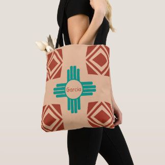 Turkos Zia Tribal Brown Tan Tygkasse