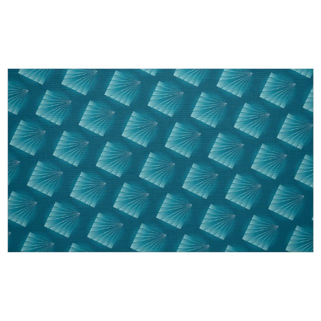 Turkosa band tyg (Fat Quarter)