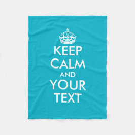 Turkosbehållalugn och din textullfilt fleecefilt